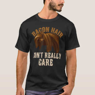 Bacon Hair Don't Really Care For Boy Video Gamers T-Shirt