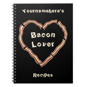 Bacon heart blank recipe journal