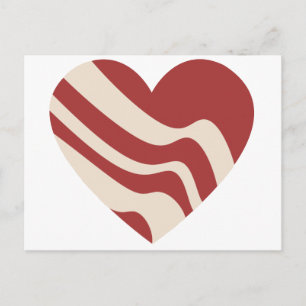 Bacon Heart Postcard