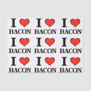 Bacon Heart Tissue Paper