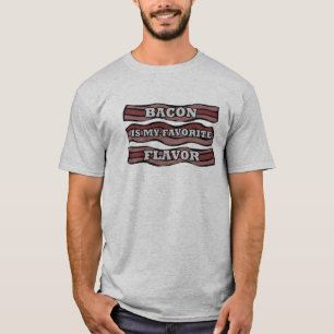 Bacon is my favourite flavour food pig breakfast T-Shirt