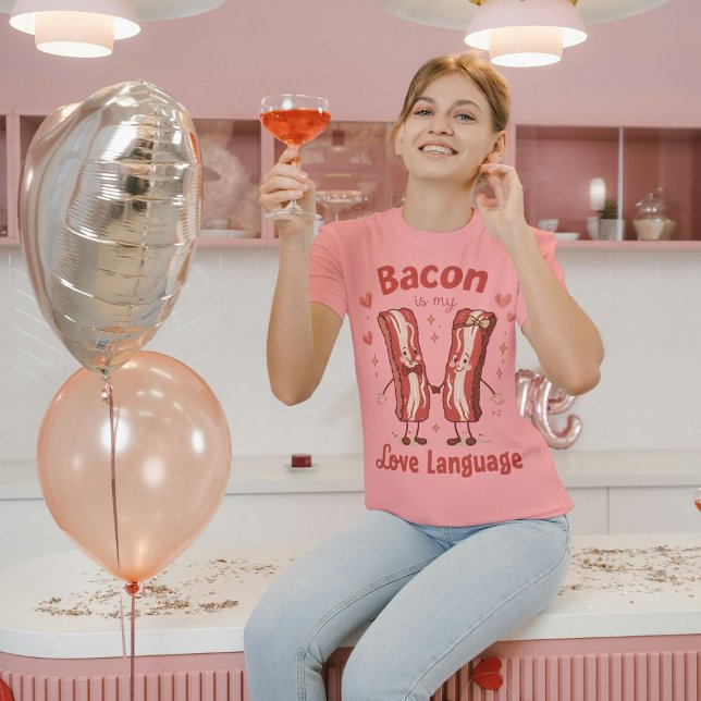 Bacon Is My Love Language Funny Bacon T-Shirt (Creator Uploaded)