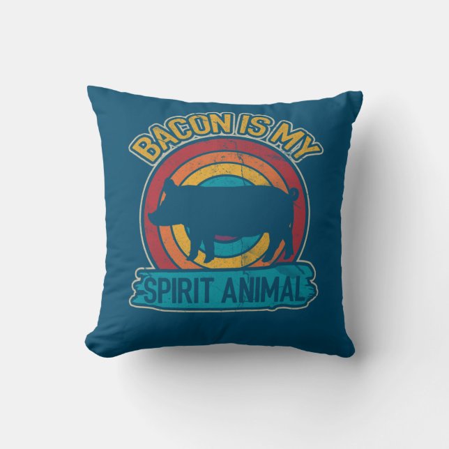Bacon Is My Spirit Animal Bacon Lover Grilling Cushion (Front)