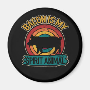 Bacon Is My Spirit Animal Bacon Lover Grilling Magnet