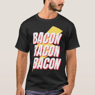 Bacon Keto Fat Fueled Retro Workout Gym Fitness Sq T-Shirt