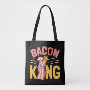 Bacon King Lover Men Tote Bag