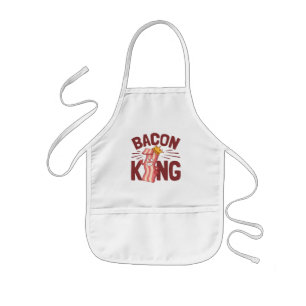 Bacon King Meat Lover Gifts for Men Boy Kids Apron