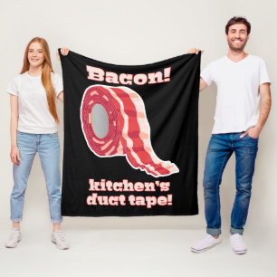 Bacon!... Kitchen's Duct Tape! Fleece Blanket