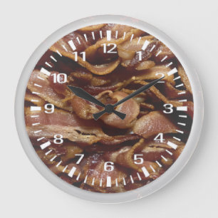 Bacon Large Clock