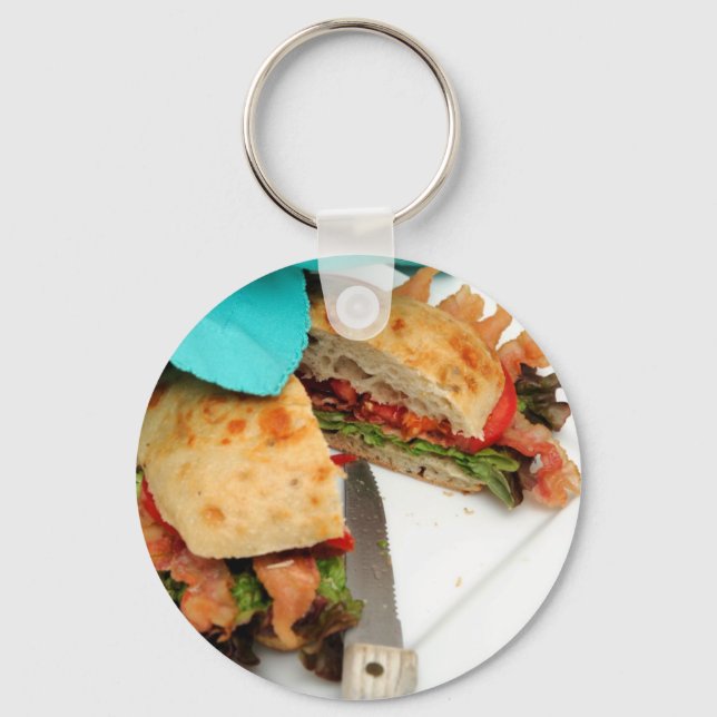 Bacon Lettuce And Tomato Key Ring (Front)