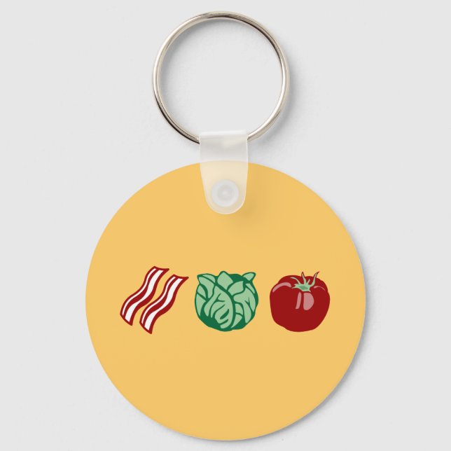 Bacon Lettuce & Tomato - The BLT! Key Ring (Front)