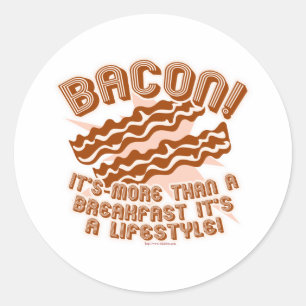 Bacon Lifestyle Classic Round Sticker