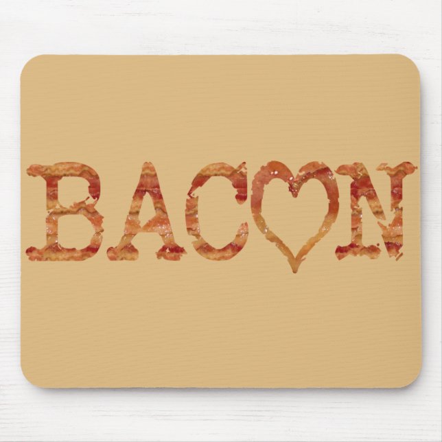 Bacon LOVE Mouse Mat (Front)