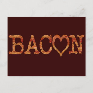 Bacon LOVE Postcard