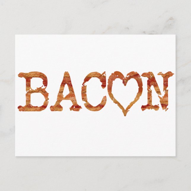 Bacon LOVE Postcard (Front)
