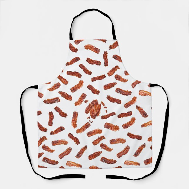 Bacon Lover Fried Bacon Slices Fun Apron (Front)