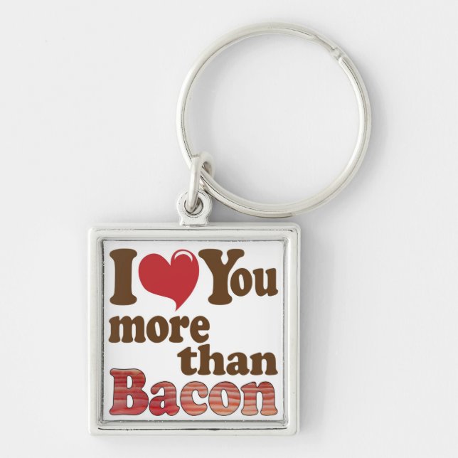 Bacon Lover Key Ring (Front)