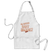 Bacon Lovers Adult Apron With Pockets Pig Design
