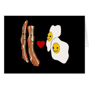 Bacon Loves Eggs Funny Bacon Design