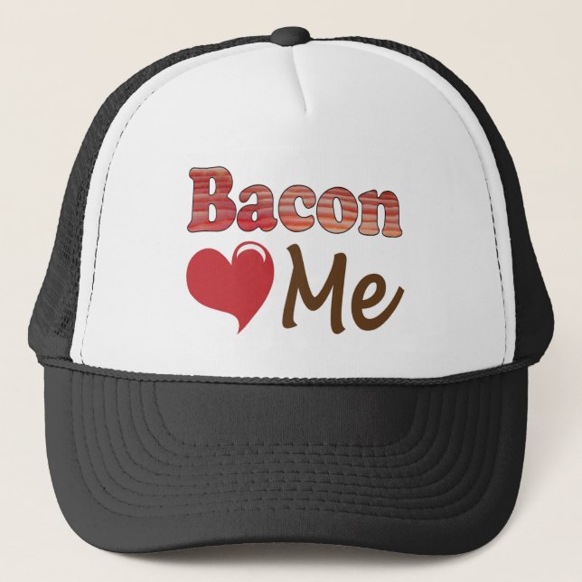 Bacon Loves Me Trucker Hat (Front)