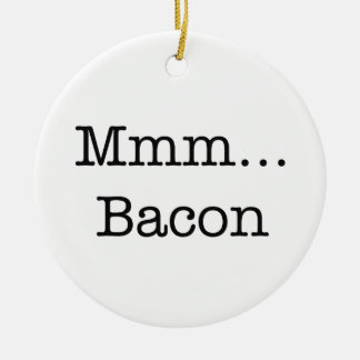Bacon Mmm Ceramic Tree Decoration