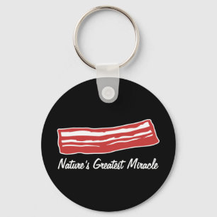 bacon nature's greatest miracle key ring