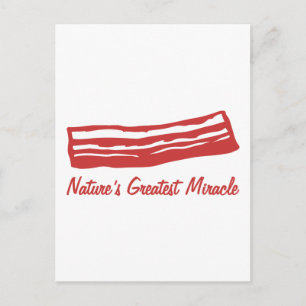 bacon nature's greatest miracle postcard
