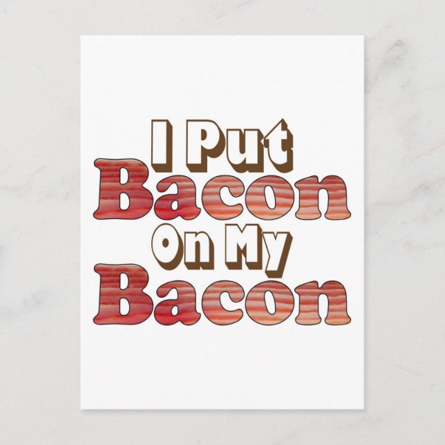 Bacon on Bacon Postcard (Front)