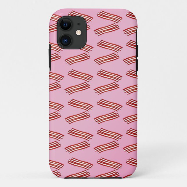 Bacon on pink background Case-Mate iPhone case (Back)