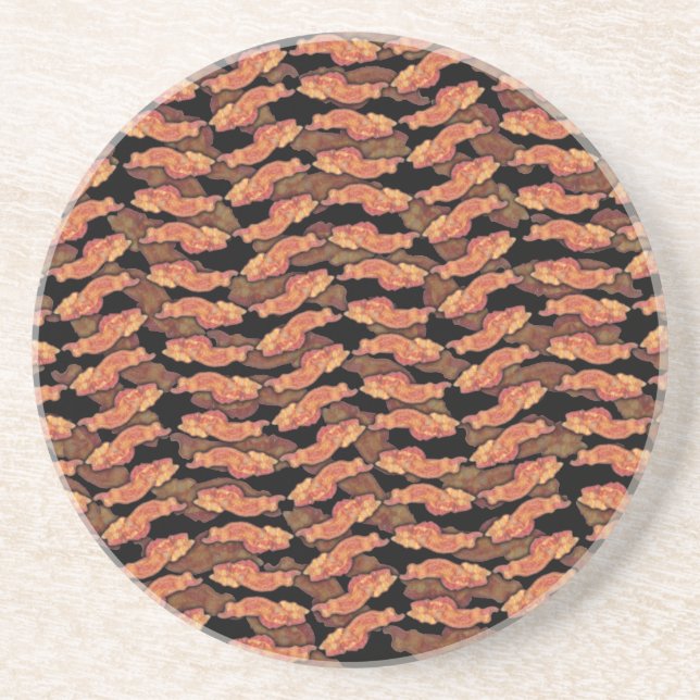 Bacon Pattern Coaster (Front)
