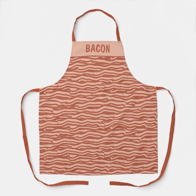 Bacon Pattern Custom Apron (Front)