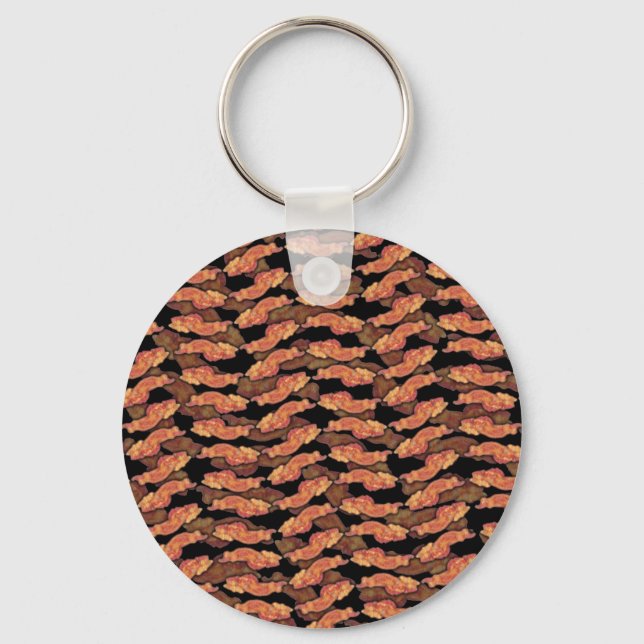 Bacon Pattern Key Ring (Front)