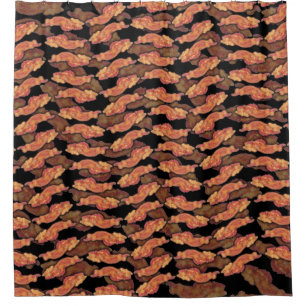 Bacon Pattern Shower Curtain