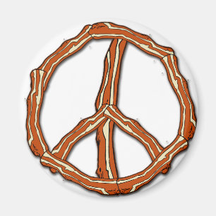 Bacon Peace Sign T-shirts, Hoodies, Gifts Magnet