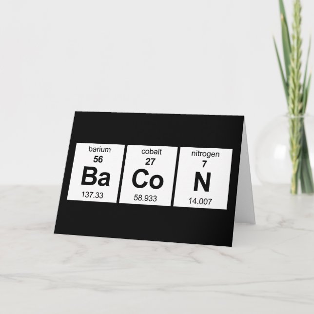 BaCoN Periodic Table Card (Front)