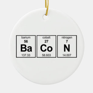 BaCoN Periodic Table Ceramic Tree Decoration