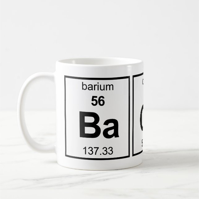 BaCoN Periodic Table Coffee Mug (Left)