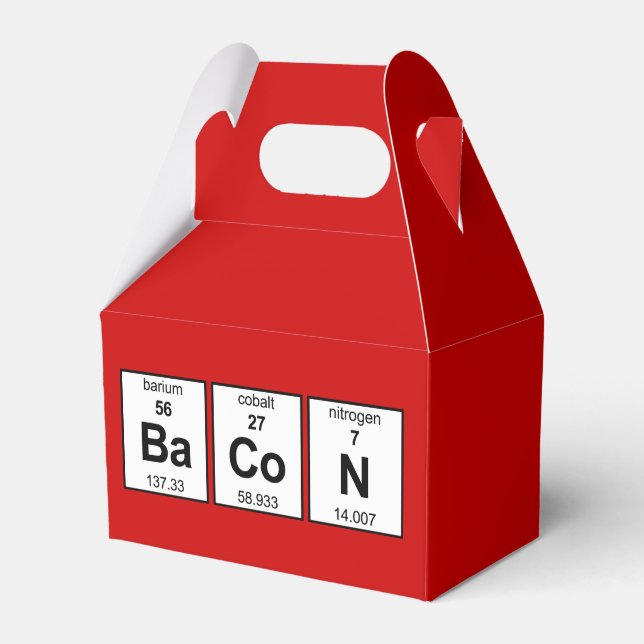 BaCoN Periodic Table Favour Box (Front Side)