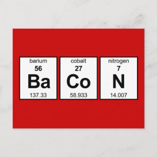 BaCoN Periodic Table Postcard