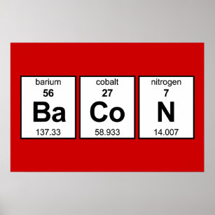 BaCoN Periodic Table Poster