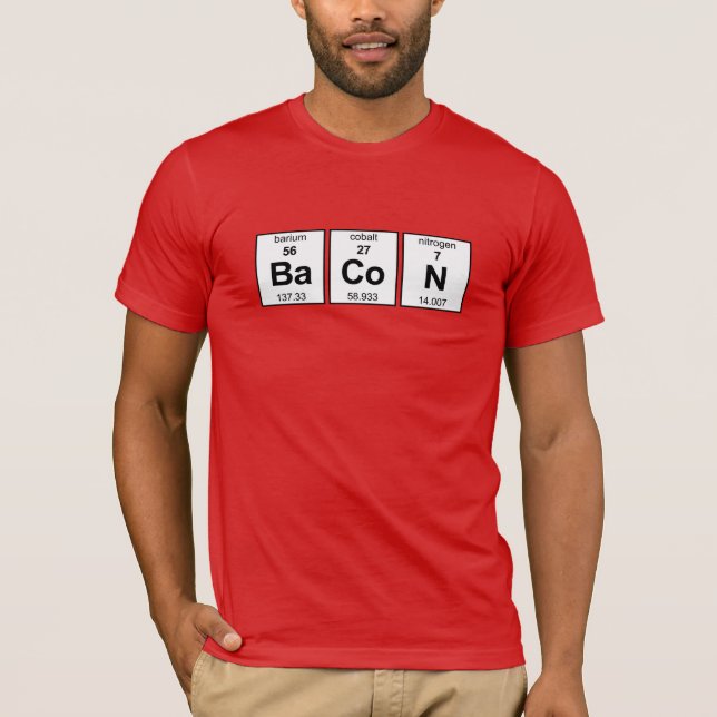 BaCoN Periodic Table T-Shirt (Front)