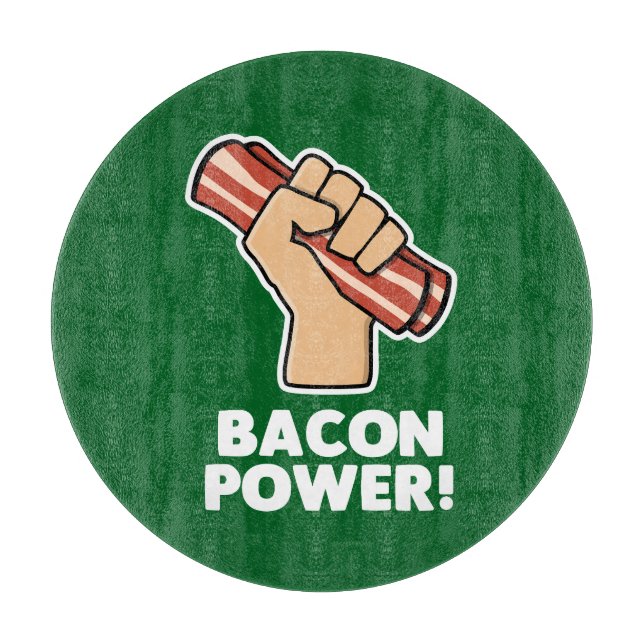 Bacon Power Cutting Board (Front)