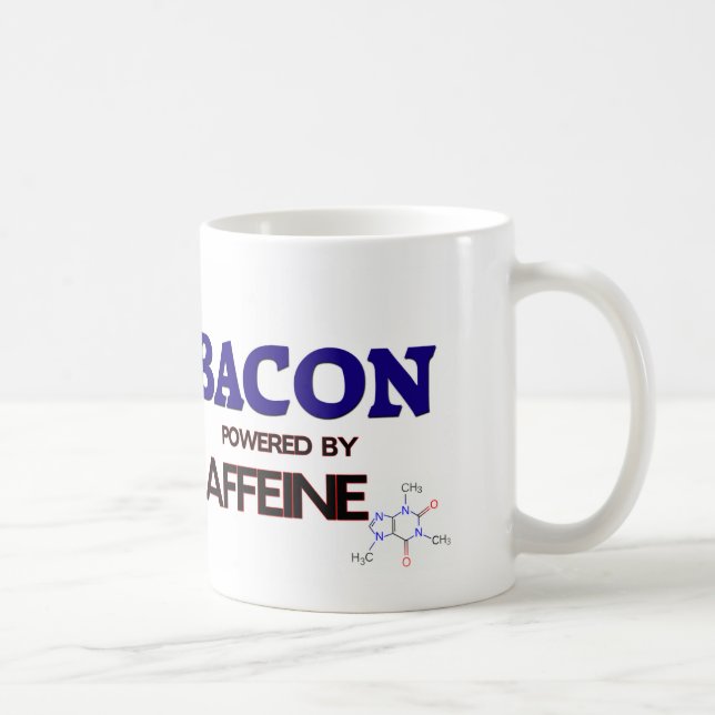 Bacon powered by caffeine coffee mug (Right)
