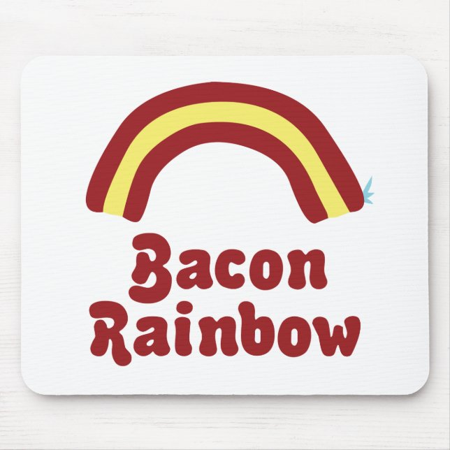 Bacon Rainbow Mouse Mat (Front)