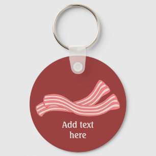 Bacon Rashers Image - Customise It Key Ring