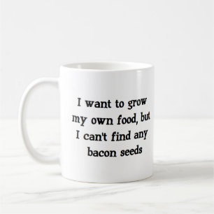 bacon seeds grow coffee mug