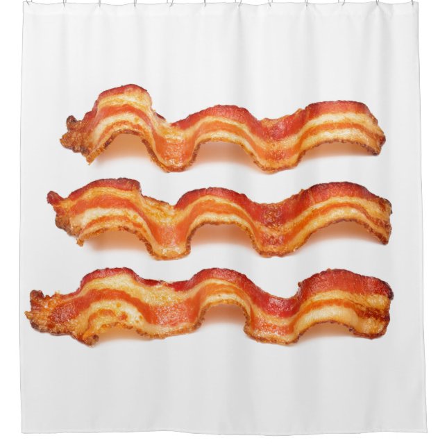 Bacon Shower Curtain (Front)