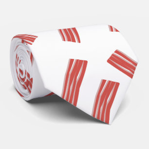 Bacon Slices Party Seamless Pattern Tie