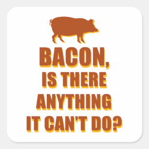 Bacon Square Sticker