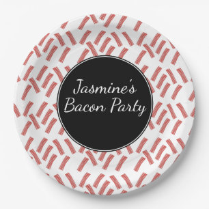 Bacon Strip Birthday Party Any Age Paper Plate